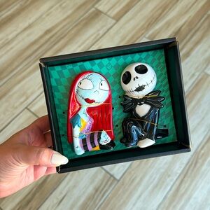 Disney Nightmare Before Christmas Jack and Sally Salt And Pepper Shakers
